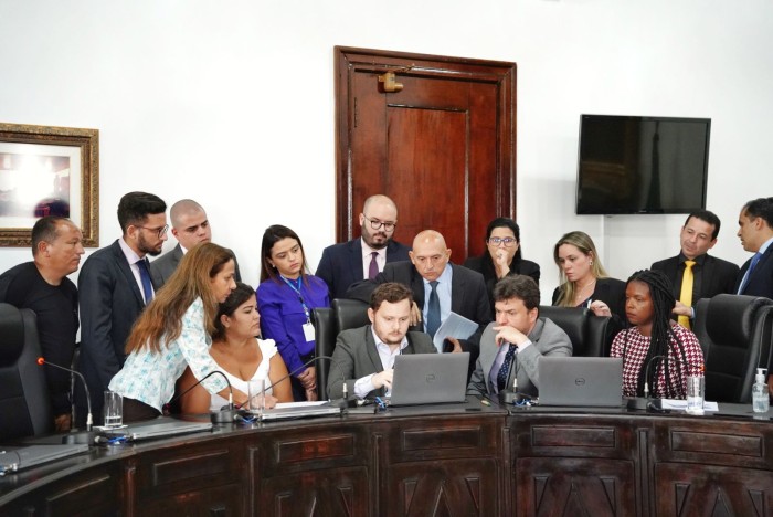 - Audiência de conciliação entre empresas e comunidade Baixão dos Rochas (Foto: Divulgação)