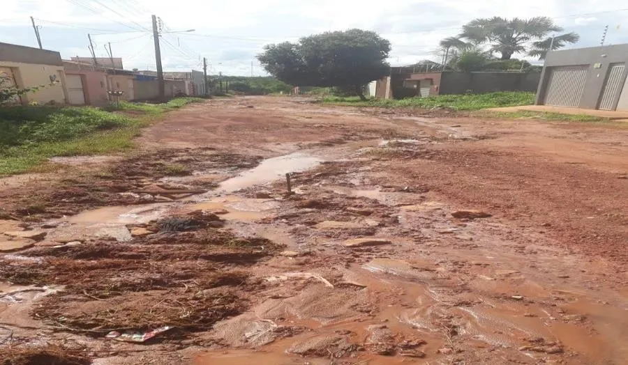 Ruas dos bairros estão em condições precárias. Foto: Divulgação