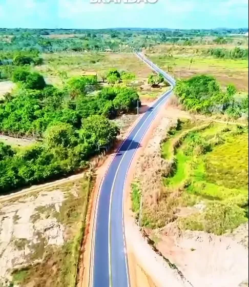 Pavimentação de 7 km transforma acesso a Praia de Sumaúma em corredor estratégico. Foto: Assessoria.