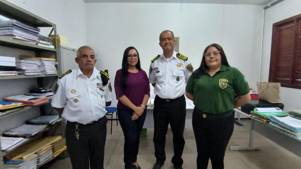 Lideranças da Capelania Militarizada estiveram reunidos com a gestora regional de Educação, Profa. Orleane Santana.
