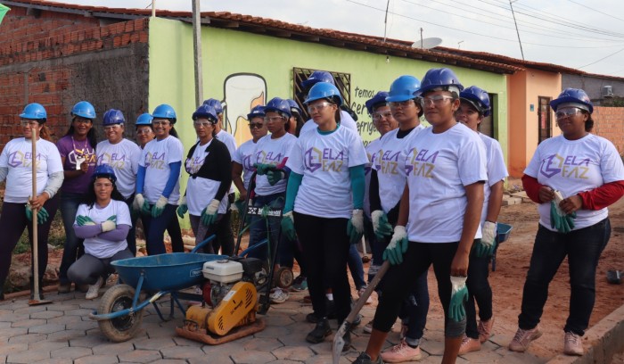 Com a capacitação, mulheres foram inseridas no mercado da construção civil e tiveram incremento de 200% na renda - Foto: Divulgação