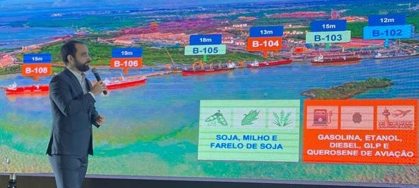 - Diretor de Administração e Finanças da Emap, Artur Costa, apresentou projetos em andamento e oportunidades para empresas locais na área portuária (Foto: divulgação)