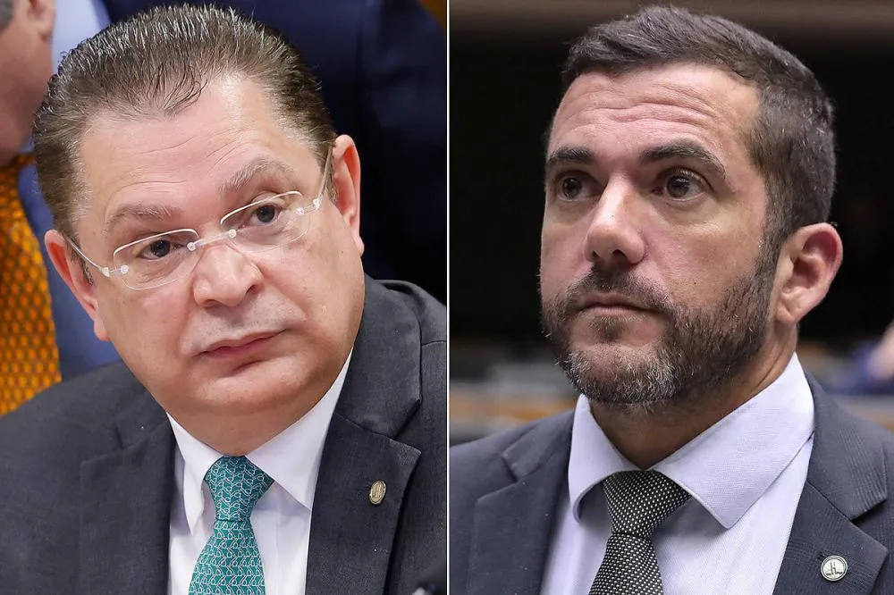Os deputados do PL Sóstenes Cavalcante e Carlos Jordy - Marina Ramos - 9.dez.25; Bruno Spada-24.set.25/Câmara dos Deputados