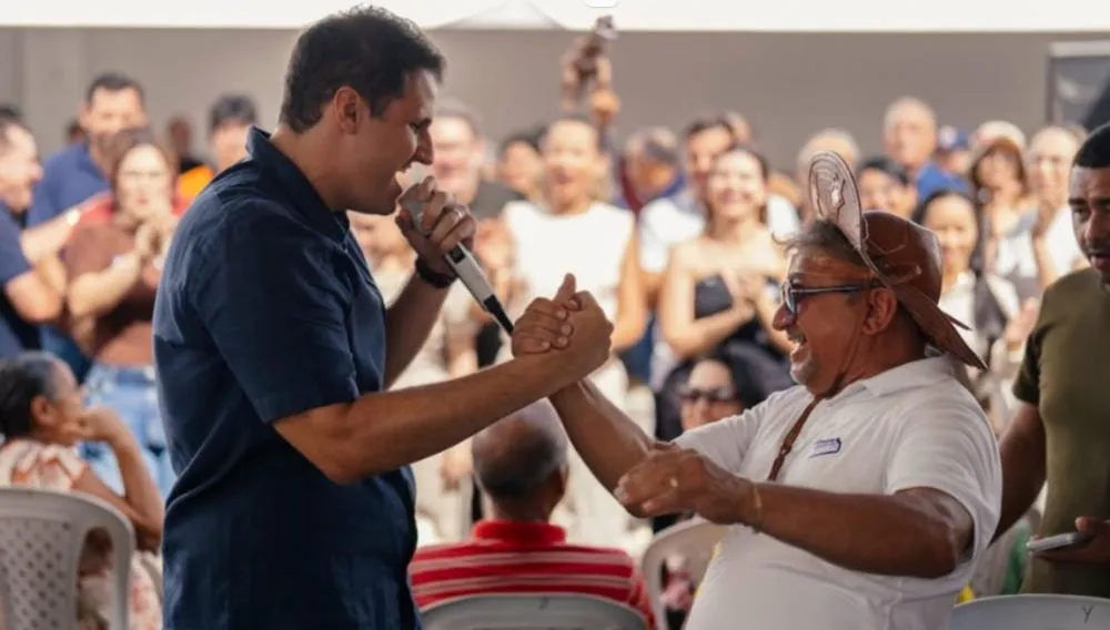 Orleans Brandão participou de reunião em Davinópolis com o prefeito Zé Pequeno - Foto: Divulgação/Assessoria