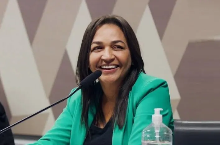 Eliziane Gama eleita presidente da recém-criada Comissão de Defesa da Democracia do Senado Federal em 2023. Imagem: Agência Senado