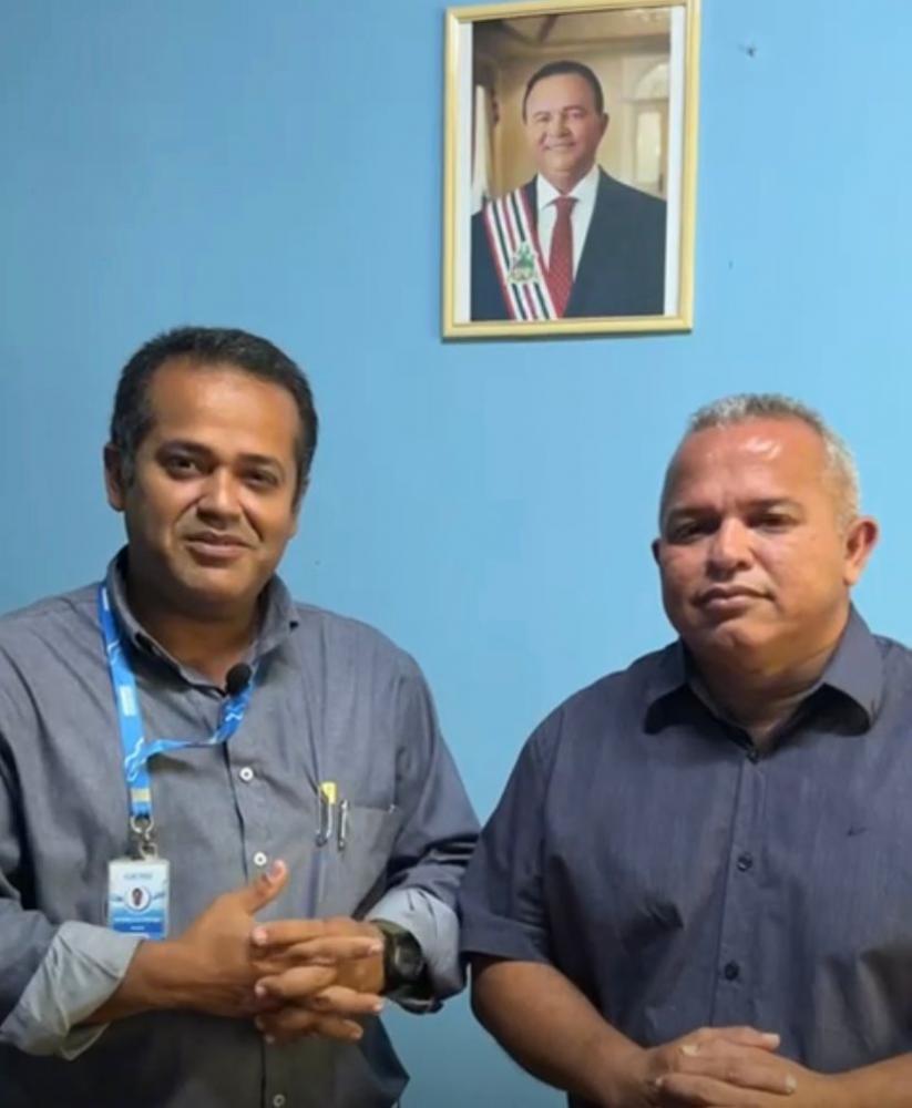 O engenheiro Pinheiro Jr. ao lado de Adonilson Lima: Novos tempos para a CAEMA no Maranhão