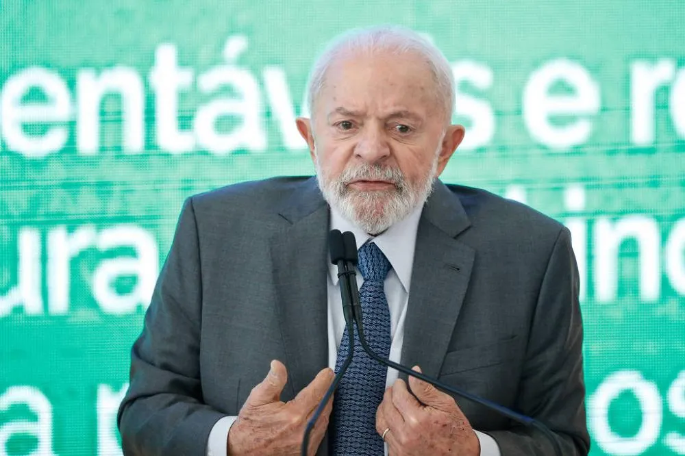 O presidente Lula participa de cerimônia no Palácio do Planalto, em Brasília - Gabriela Biló - 26.jul.24/Folhapress