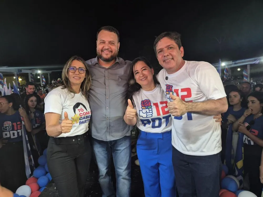 A vice-prefeita Cleiva Sousa, Clayton Noleto e Dr. Gildásio . Foto: Assessoria