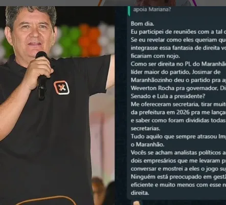 Na mensagem, Takashi faz duras críticas as articulações da direita na cidade e no estado, levantando questões sobre a coerência política de lideranças do Partido Liberal (PL) ligadas a Mariana Carvalho.