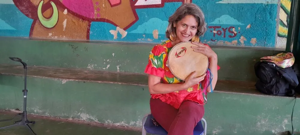 A artista Lília Diniz, idealizadora da atividade. Foto: Divulgação