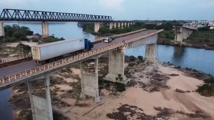 Ponte Juscelino Kubitschek de Oliveira após desabamento — Foto: Francisco Sirianno/Grupo Mirante