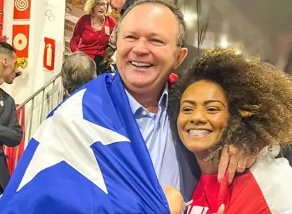 Carlos Brandão e Cricielle Muniz. Foto: Divulgação
