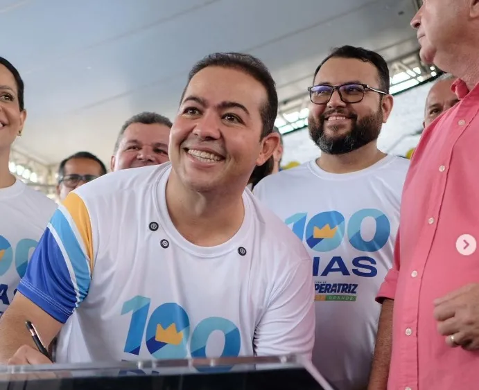 O Prefeito Rildo Amaral e o Governador Carlos Brandão assinam ordens de serviço em parceria com o Governo do Estado. Foto: Divulgação