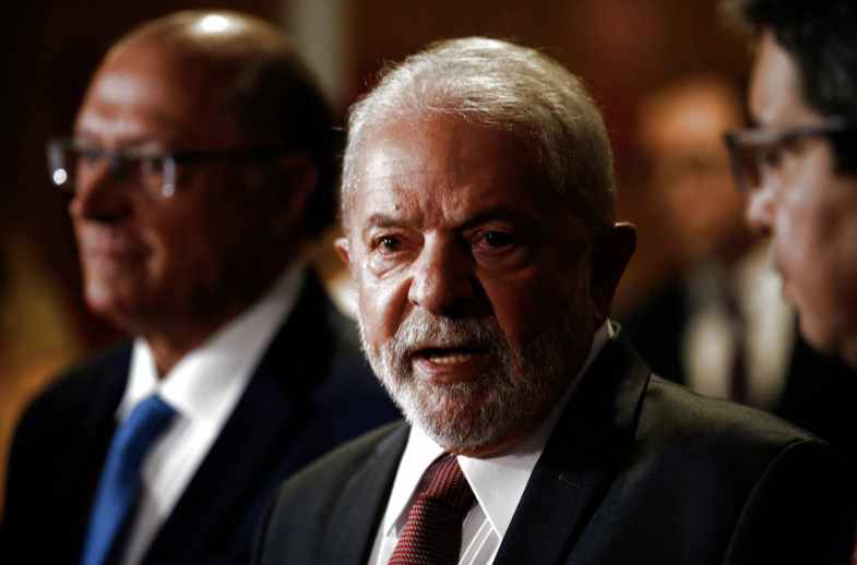 Lula e seu vice, Geraldo Alckmin durante entrevista, em Brasília 