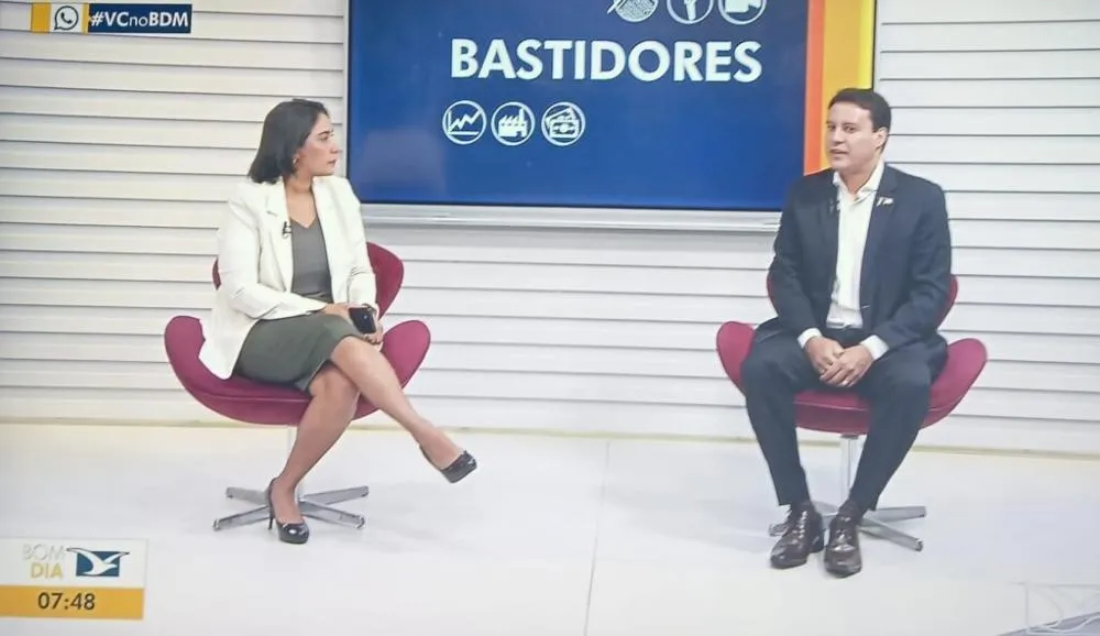Discreto, firme e institucional. Em entrevista ao Bom Dia Mirante com o vice-governador Felipe Camarão (PT). Foto: Divulgação