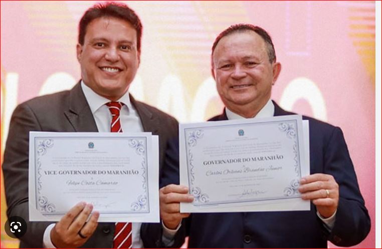 Carlos Brandão e Felipe Camarão tomam posse em novo mandato