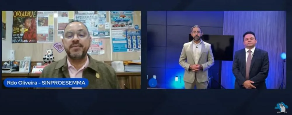 Em transmissão ao vivo, Raimundo Oliveira fala sobre plataforma de cotas, comissão e recursos para valorização docente. Foto: divulgação