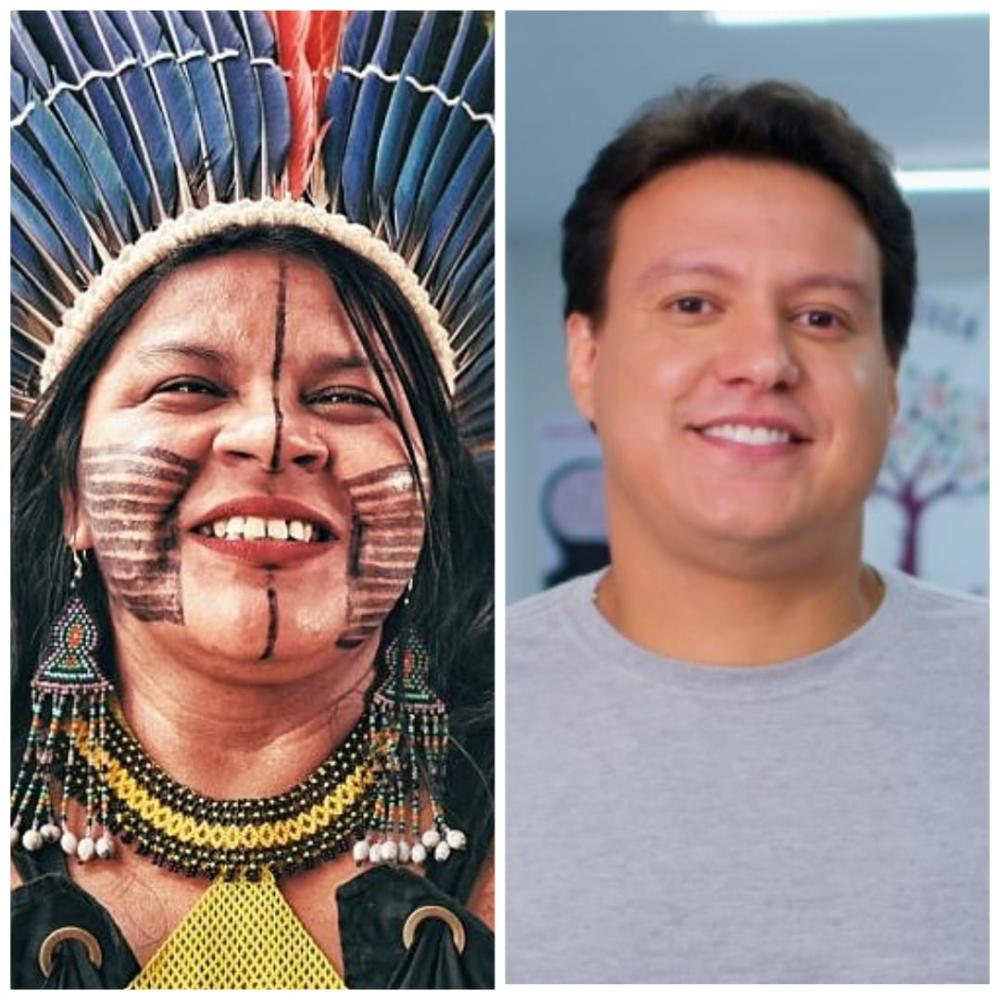 Sonia Guajajara e Felipe Camarão